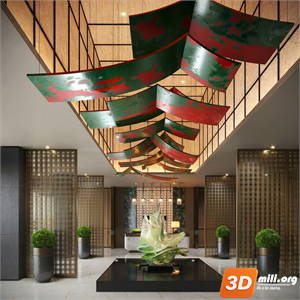 Lobby Decoration Skp Files 